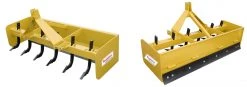 King Kutter 6' Professional Hinged Box Blade, Yellow - H-BB-72 - Box Blades