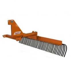 King Kutter 7' Professional Landscape Rake, Orange - YR-G-84-OP - Rakes