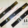 King Kutter 4 Foot Finish Mower Blade Set 3 Blades 502316 - Parts & Repair