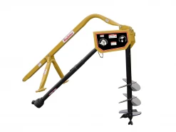 King Kutter 9" Post Hole Digger with Auger, Yellow - PHD-09-SC-YK - Disc Blades