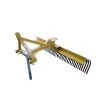 King Kutter 7' Yard Rake with Tube Frame, Yellow - TYR-84-Y - Rakes