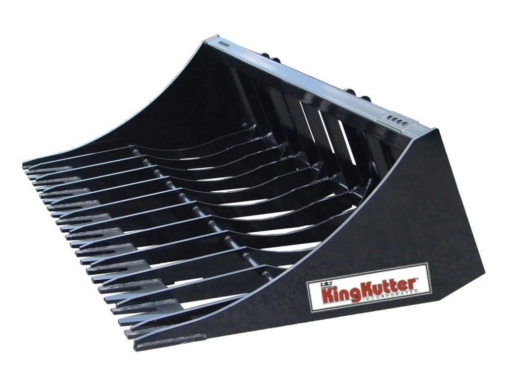 King Kutter 75" Skid Steer Rock Bucket - SS-RK-BU-75-ZK - Buckets - Image 2